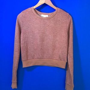 Forever 21 Graffiti Cotton Cropped Sweater 🐎🌺